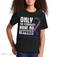 Only The Strongest Have No Thyroid Cancer Awareness Kids T-Shirt thumb 2
