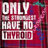 Only The Strongest Have No Thyroid Cancer Awareness Men's Flannel Plaid Pajama Pants thumb 2