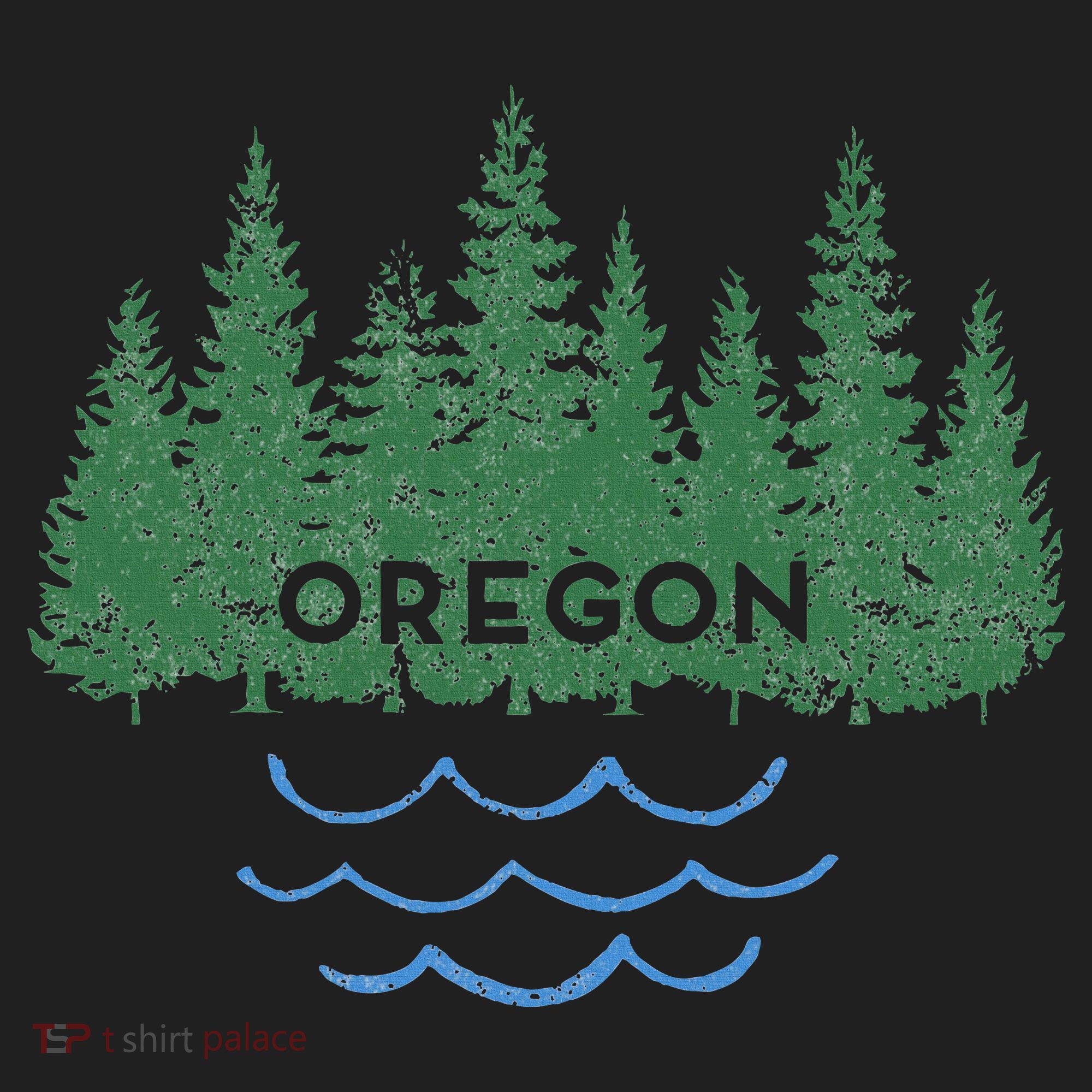 Oregon Trees Silhouette Nature Outdoorsy Beanie