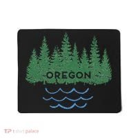 Oregon Trees Silhouette Nature Outdoorsy Mousepad thumb 0