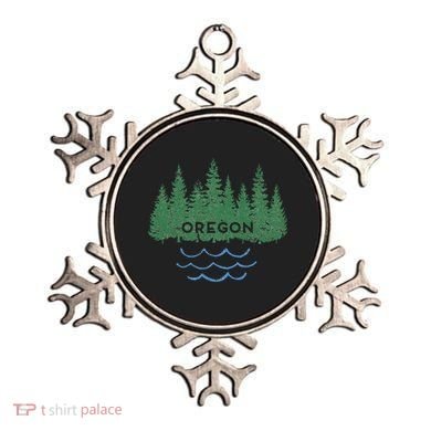 Oregon Trees Silhouette Nature Outdoorsy Ornament
