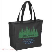 Oregon Trees Silhouette Nature Outdoorsy Tote Bag thumb 2