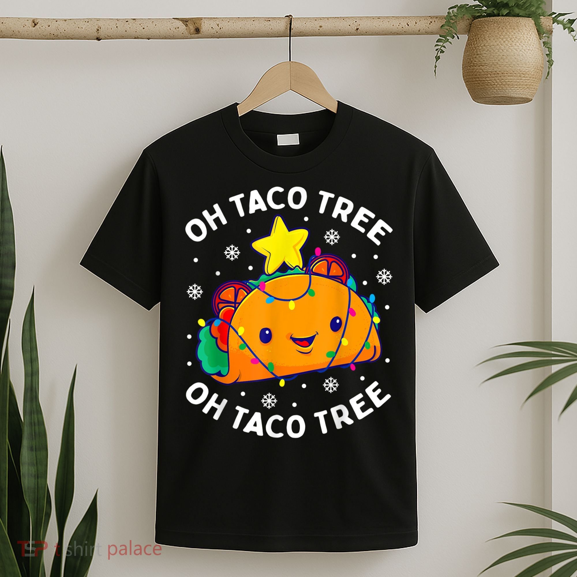 Oh Taco Tree Christmas Cute Xmas Mexican Food Lover T-Shirt