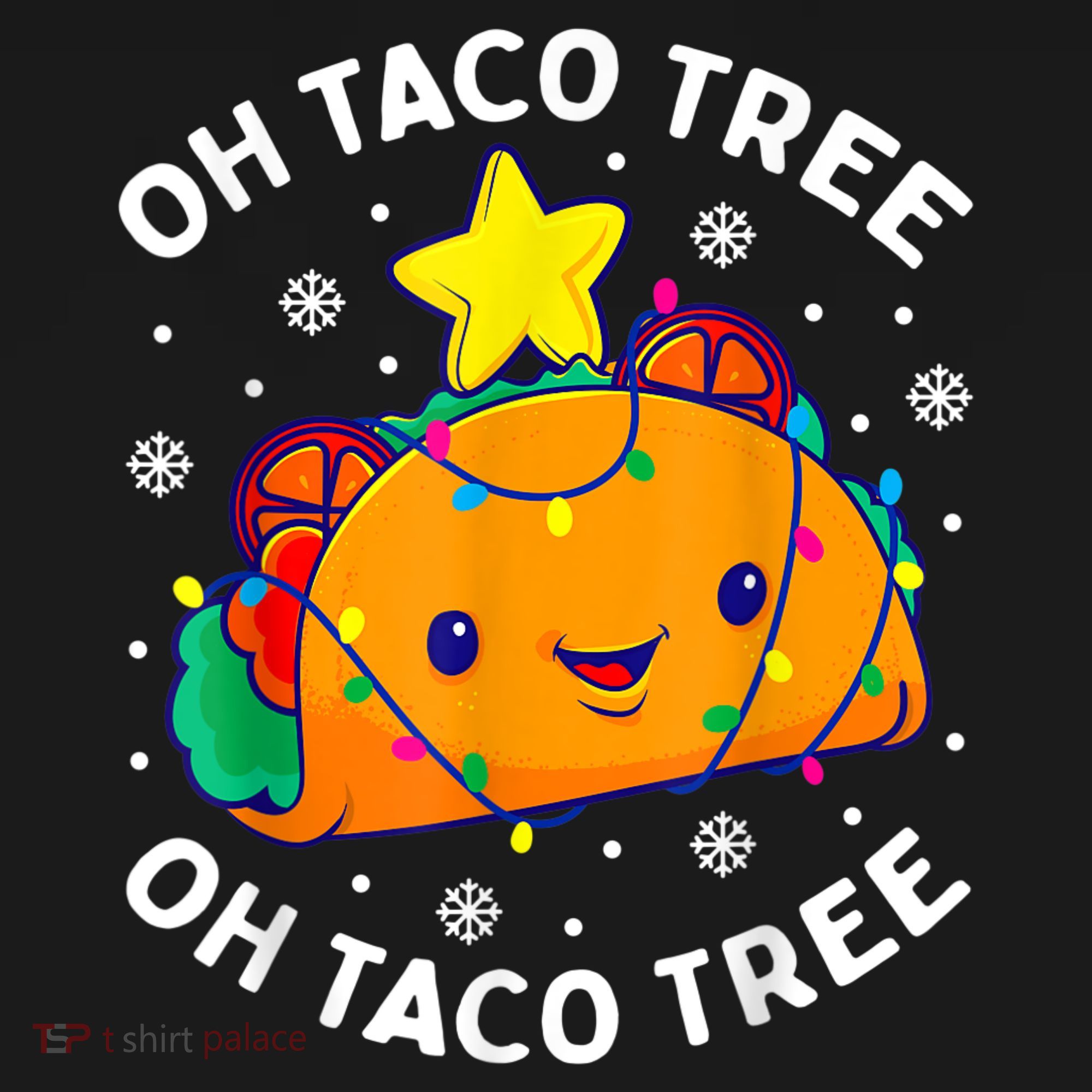 Oh Taco Tree Christmas Cute Xmas Mexican Food Lover Women's Hoodie