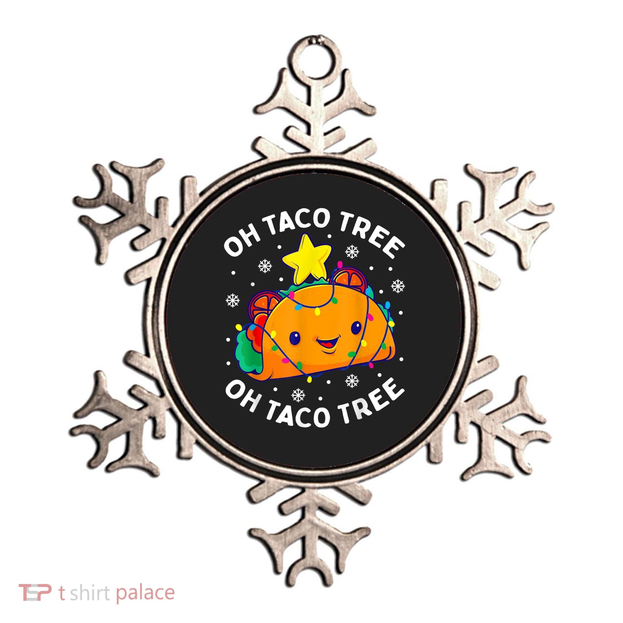 Oh Taco Tree Christmas Cute Xmas Mexican Food Lover Ornament