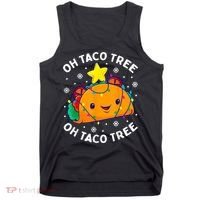 Oh Taco Tree Christmas Cute Xmas Mexican Food Lover Tank Top thumb 0