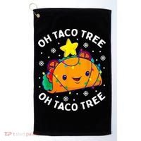 Oh Taco Tree Christmas Cute Xmas Mexican Food Lover Golf Towel thumb 0