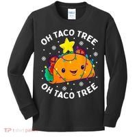 Oh Taco Tree Christmas Cute Xmas Mexican Food Lover Kids Long Sleeve Shirt thumb 0
