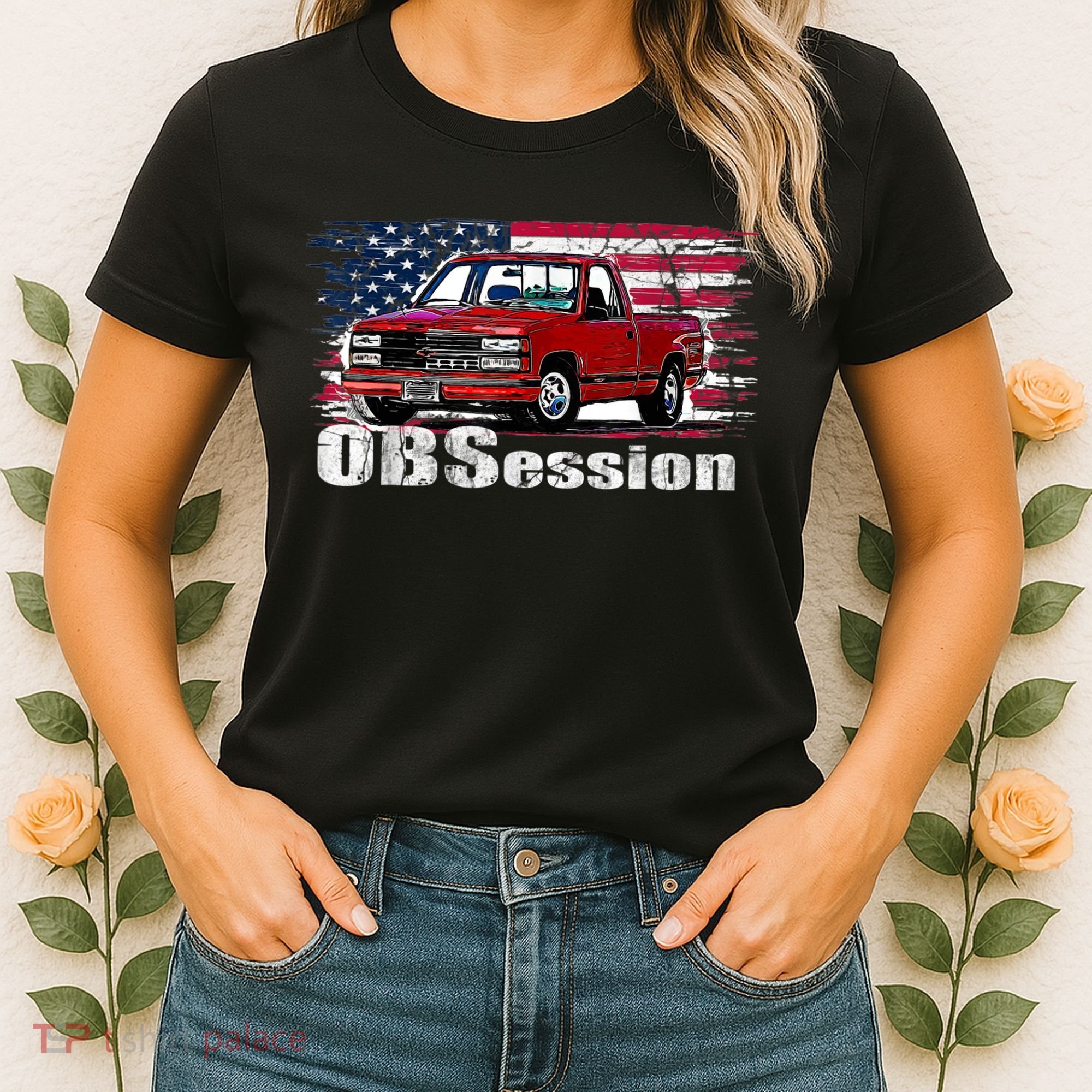 OBS Truck Troka Old School Pickup Low Rider Women's T-Shirt