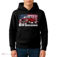 OBS Truck Troka Old School Pickup Low Rider Kids Hoodie thumb 4