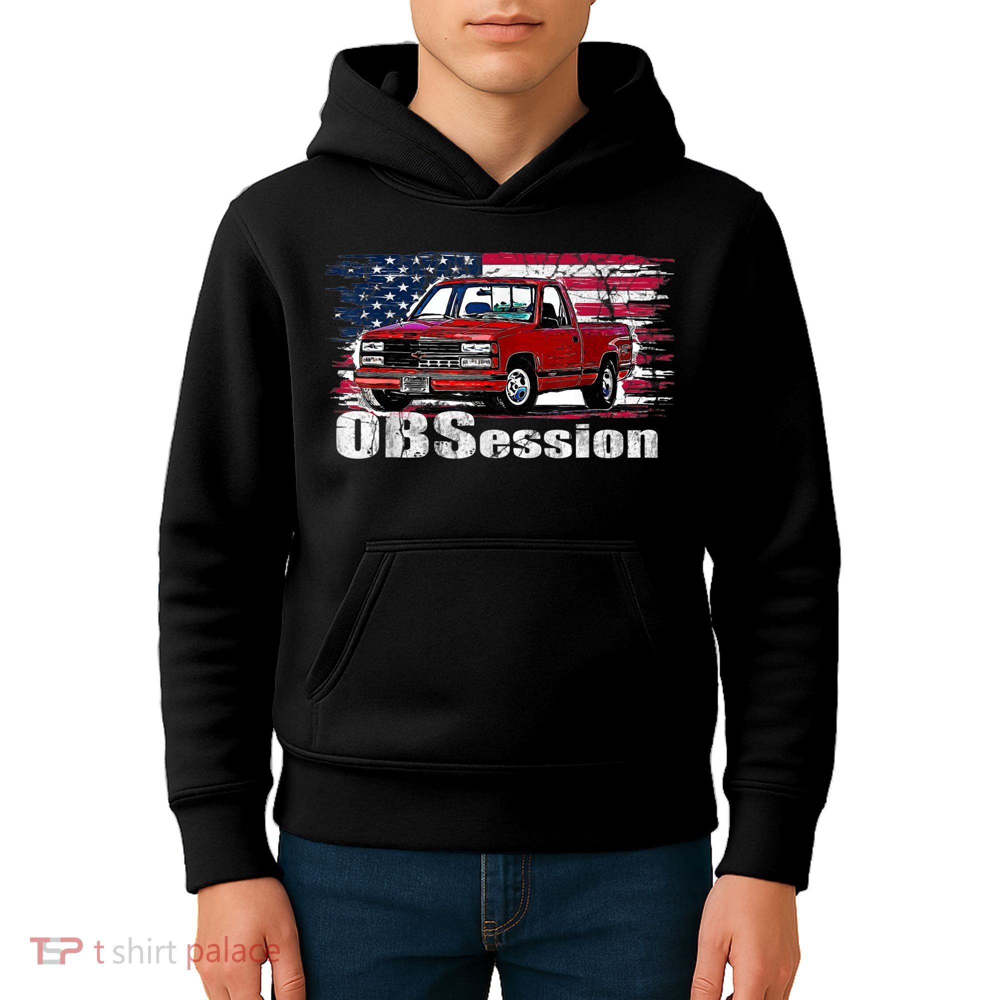 OBS Truck Troka Old School Pickup Low Rider Kids Hoodie