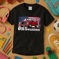 OBS Truck Troka Old School Pickup Low Rider Kids T-Shirt thumb 3