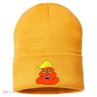 Orange Turd TrumpS Lawyer Called Him Sustainable Knit Beanie thumb 0
