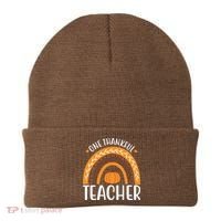 One Thankful Teacher Rainbow Pumpkin Thanksgiving Beanie thumb 0