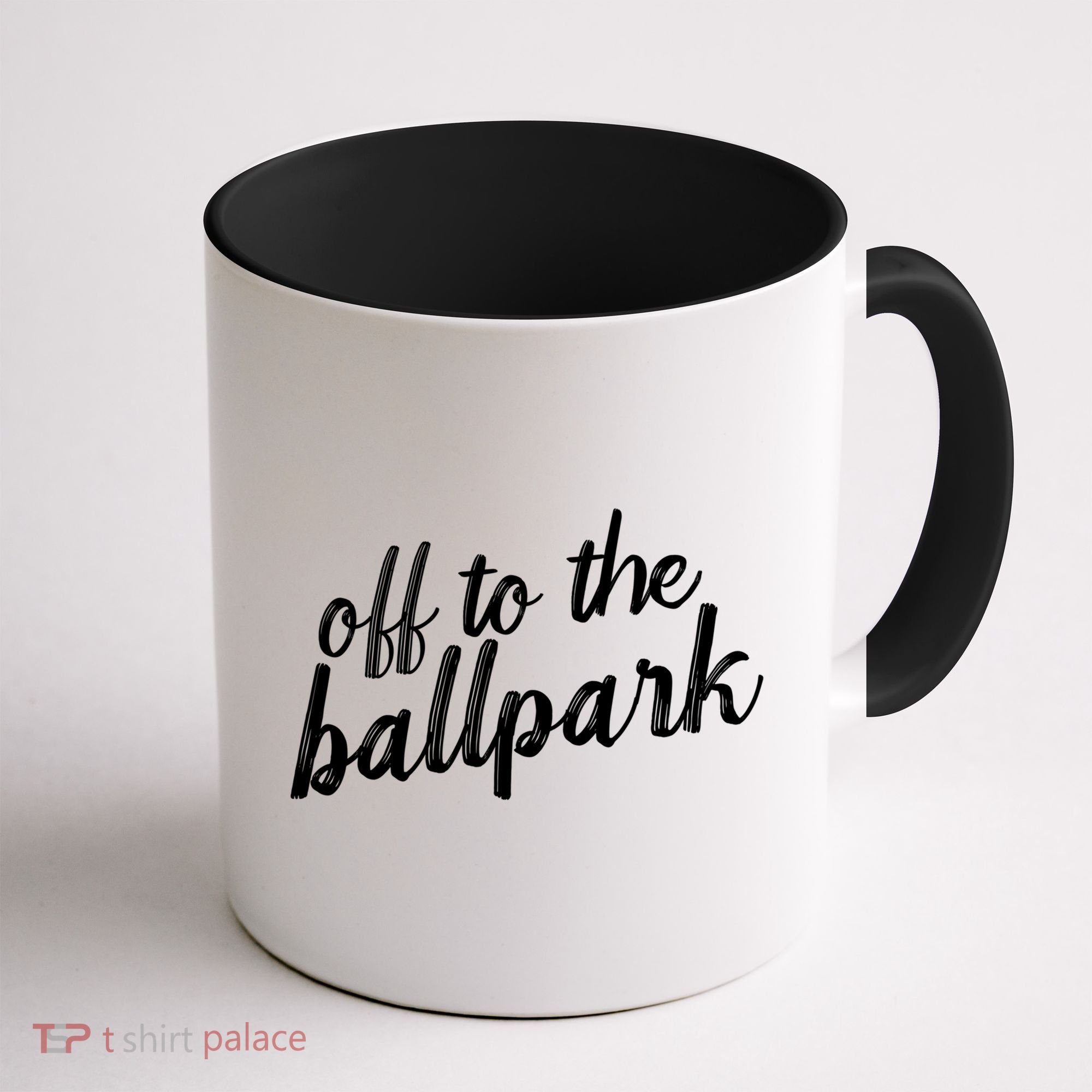 Off To The Ballpark Game Day Vibes Softball Baseball Gift Coffee Mug