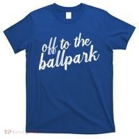 Off To The Ballpark Game Day Vibes Softball Baseball Gift T-Shirt thumb 0