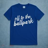 Off To The Ballpark Game Day Vibes Softball Baseball Gift T-Shirt thumb 5