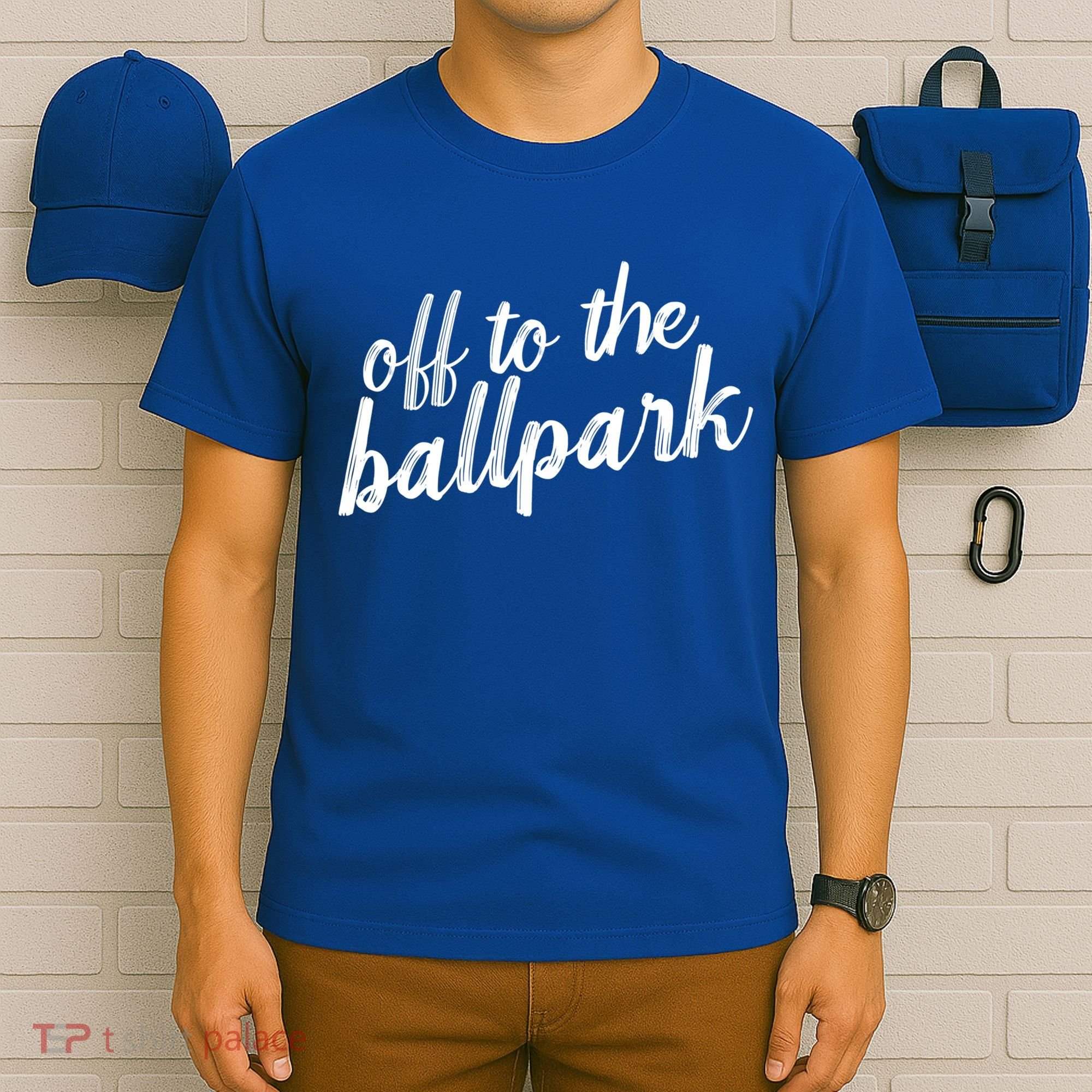 Off To The Ballpark Game Day Vibes Softball Baseball Gift T-Shirt
