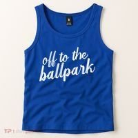Off To The Ballpark Game Day Vibes Softball Baseball Gift Tank Top thumb 2