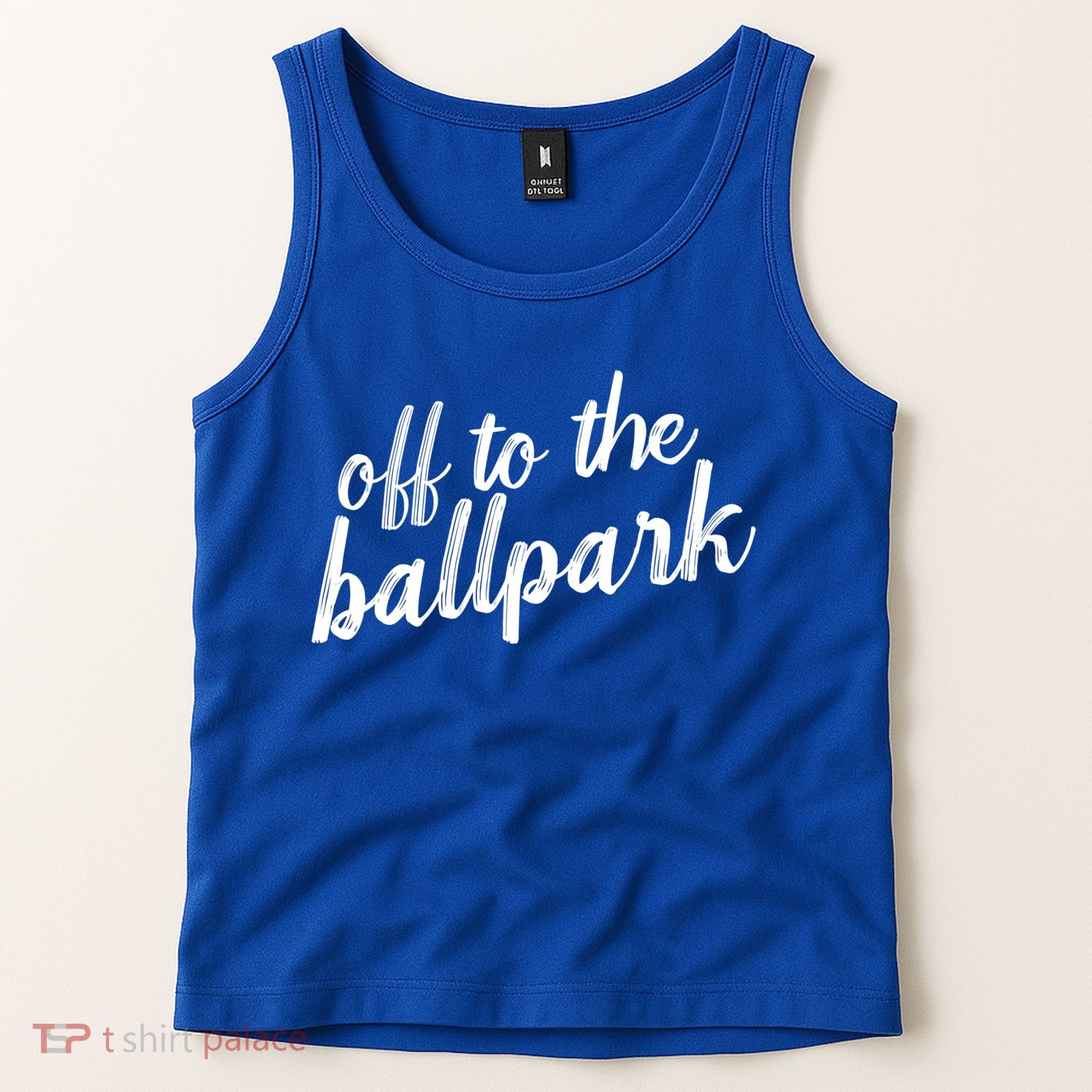 Off To The Ballpark Game Day Vibes Softball Baseball Gift Tank Top