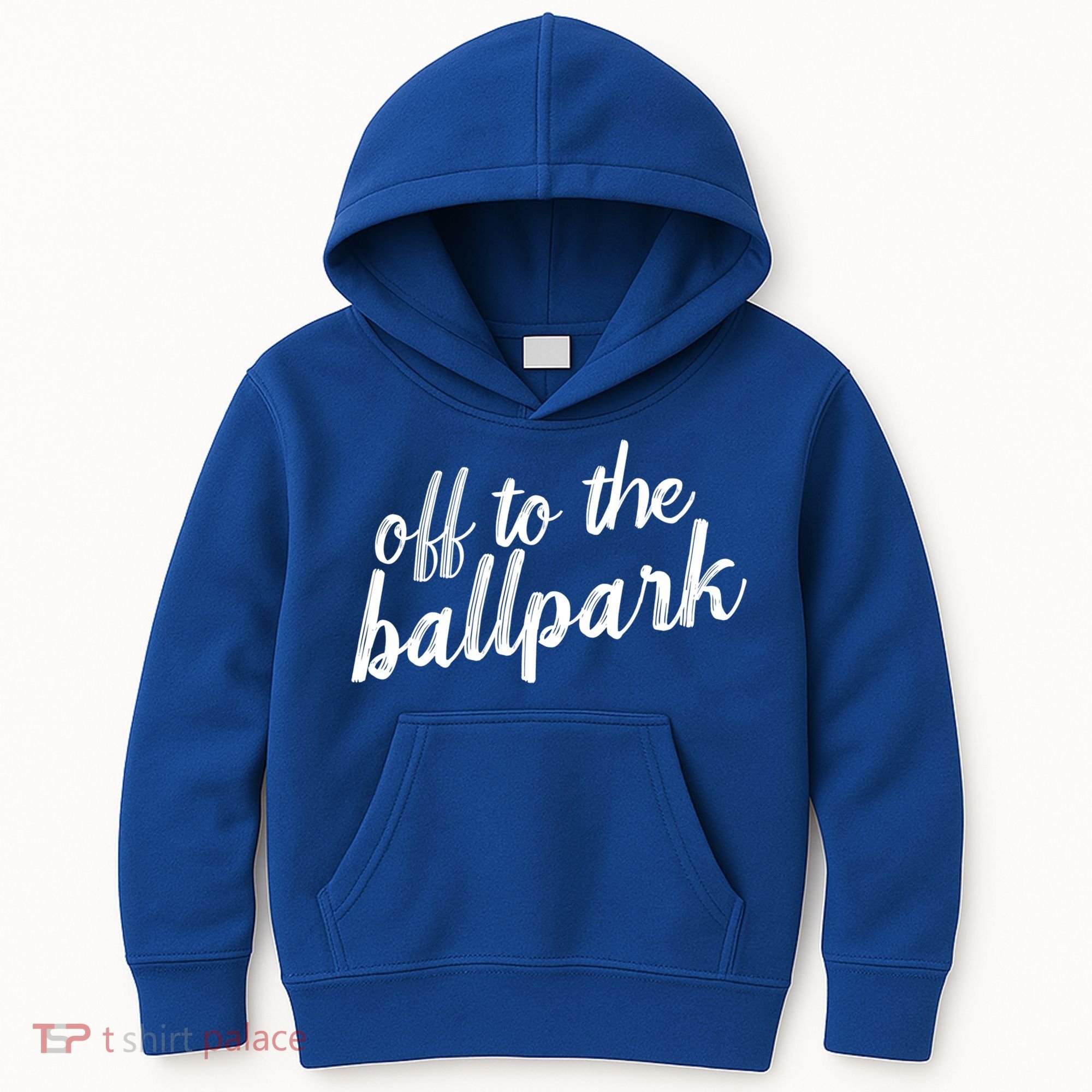 Off To The Ballpark Game Day Vibes Softball Baseball Gift Kids Hoodie