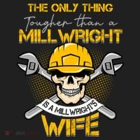 Only Thing Tougher Than A Millwright Is A Millwright's Wife Gift Beanie thumb 2