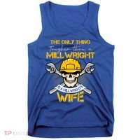 Only Thing Tougher Than A Millwright Is A Millwright's Wife Gift Tank Top thumb 0