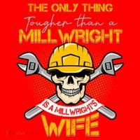 Only Thing Tougher Than A Millwright Is A Millwright's Wife Gift Santa Hat thumb 1
