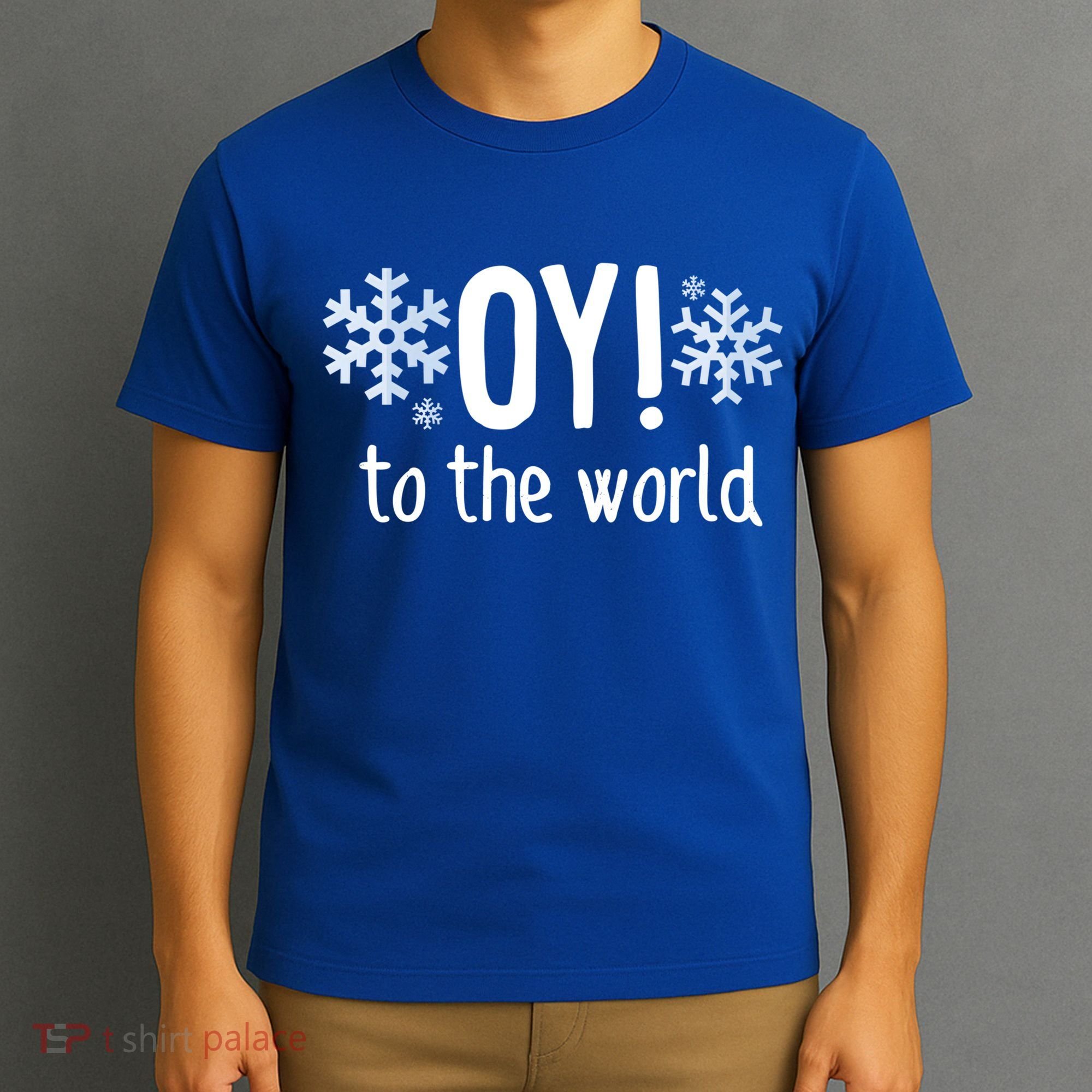 Oy! To The World Hanukkah Jewish Holiday Judaism Humor Gift Great Gift T-Shirt