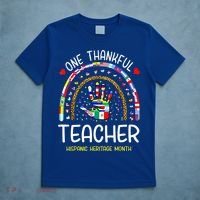 One Thankful Teacher Hispanic Heritage Month Countries T-Shirt thumb 5