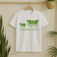 Oregon Trail T Shirt You Have Died Of Dysentery 8Bit Video Game 1865 T-Shirt thumb 2
