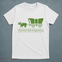 Oregon Trail T Shirt You Have Died Of Dysentery 8Bit Video Game 1865 T-Shirt thumb 5