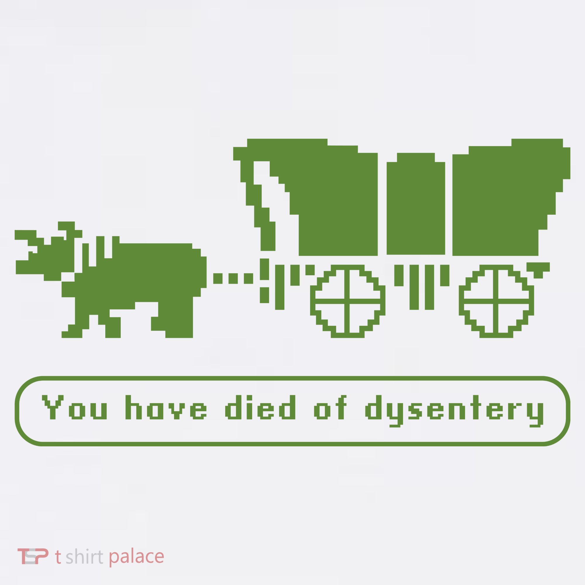 Oregon Trail T Shirt You Have Died Of Dysentery 8Bit Video Game 1865 Women's Tank Top