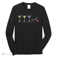 One Two Three Martini Floor For Martini Lovers Cocktail Fans Premium Long Sleeve Shirt thumb 0