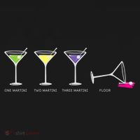 One Two Three Martini Floor For Martini Lovers Cocktail Fans Premium Sweatshirt thumb 3