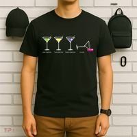 One Two Three Martini Floor For Martini Lovers Cocktail Fans Premium T-Shirt thumb 6