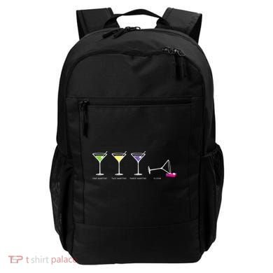 One Two Three Martini Floor For Martini Lovers Cocktail Fans Premium Backpack