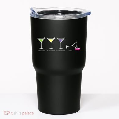 One Two Three Martini Floor For Martini Lovers Cocktail Fans Premium Tumbler