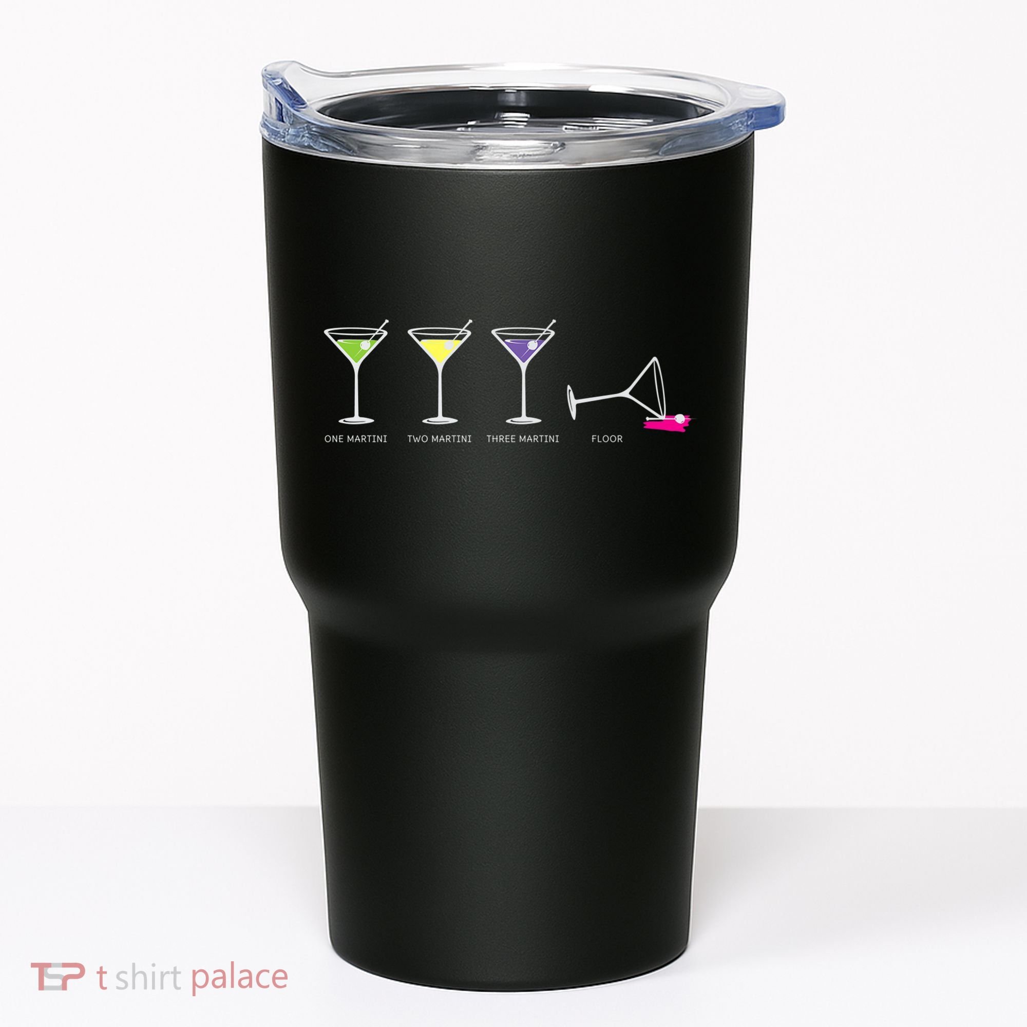 One Two Three Martini Floor For Martini Lovers Cocktail Fans Premium Tumbler
