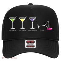 One Two Three Martini Floor For Martini Lovers Cocktail Fans Premium Hat thumb 0