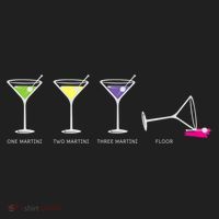 One Two Three Martini Floor For Martini Lovers Cocktail Fans Premium Hat thumb 2