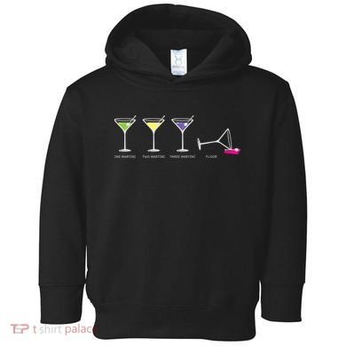 One Two Three Martini Floor For Martini Lovers Cocktail Fans Premium Toddler Hoodie