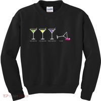 One Two Three Martini Floor For Martini Lovers Cocktail Fans Premium Kids Sweatshirt thumb 0