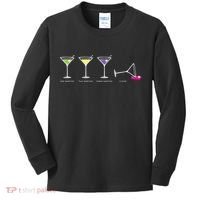 One Two Three Martini Floor For Martini Lovers Cocktail Fans Premium Kids Long Sleeve Shirt thumb 0