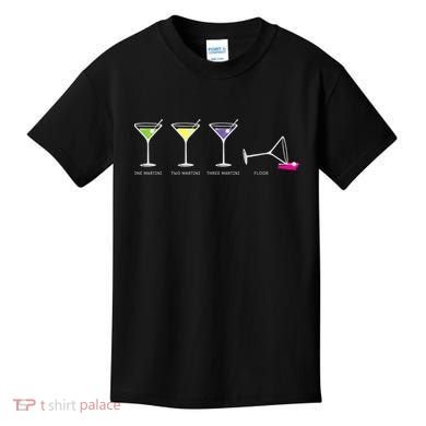 One Two Three Martini Floor For Martini Lovers Cocktail Fans Premium Kids T-Shirt