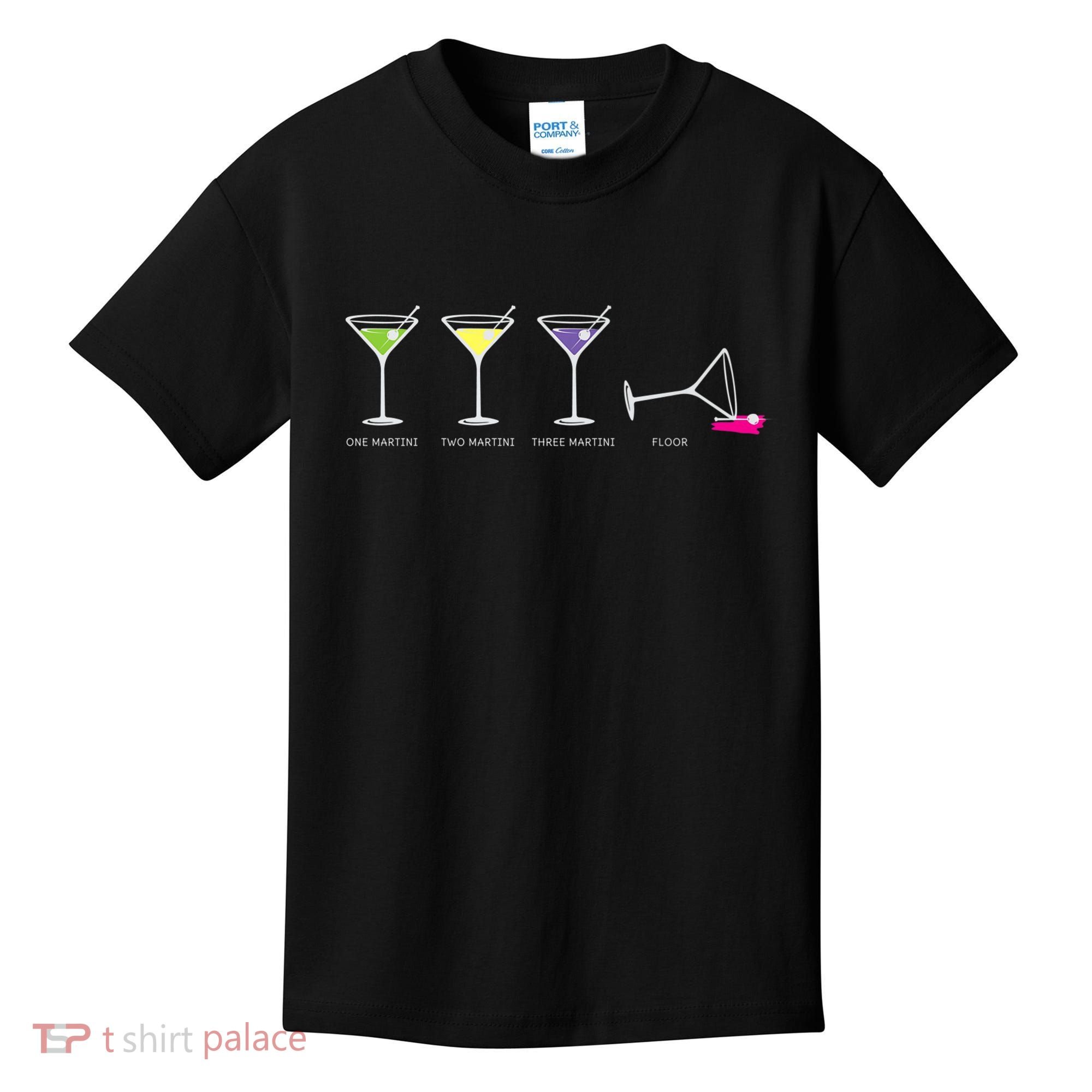 One Two Three Martini Floor For Martini Lovers Cocktail Fans Premium Kids T-Shirt