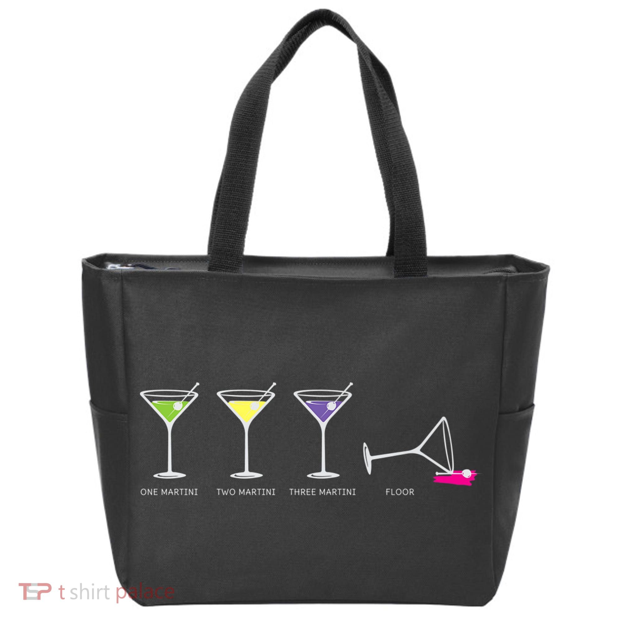 One Two Three Martini Floor For Martini Lovers Cocktail Fans Premium Tote Bag