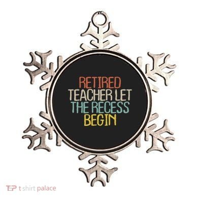Old Text Vintage Retired Teacher Ornament