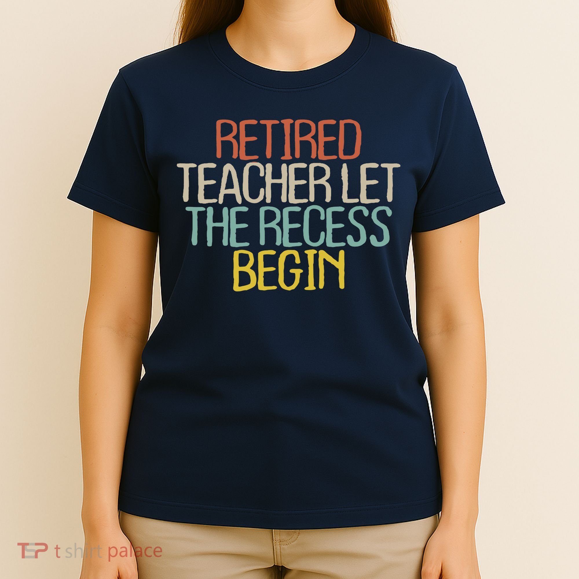 Old Text Vintage Retired Teacher T-Shirt