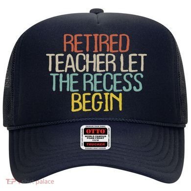 Old Text Vintage Retired Teacher Hat